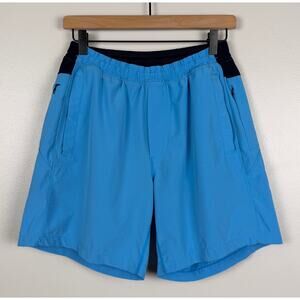 Birddogs Classic Lined Shorts Light Blue Navy Medium 7” Inseam Outdoors Athletic